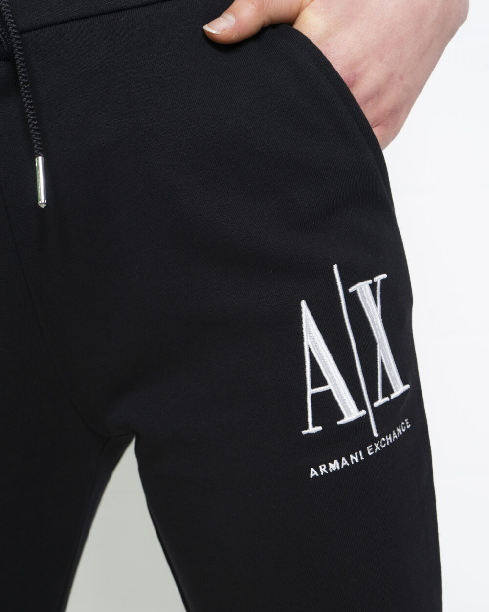 Pantaloni sportivi Armani Exchange Nero - Foto 4