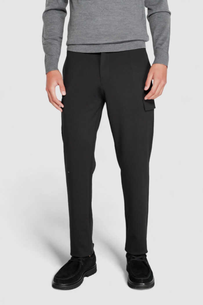 Pantaloni sportivi Calvin Klein comfort knit tapered Nero