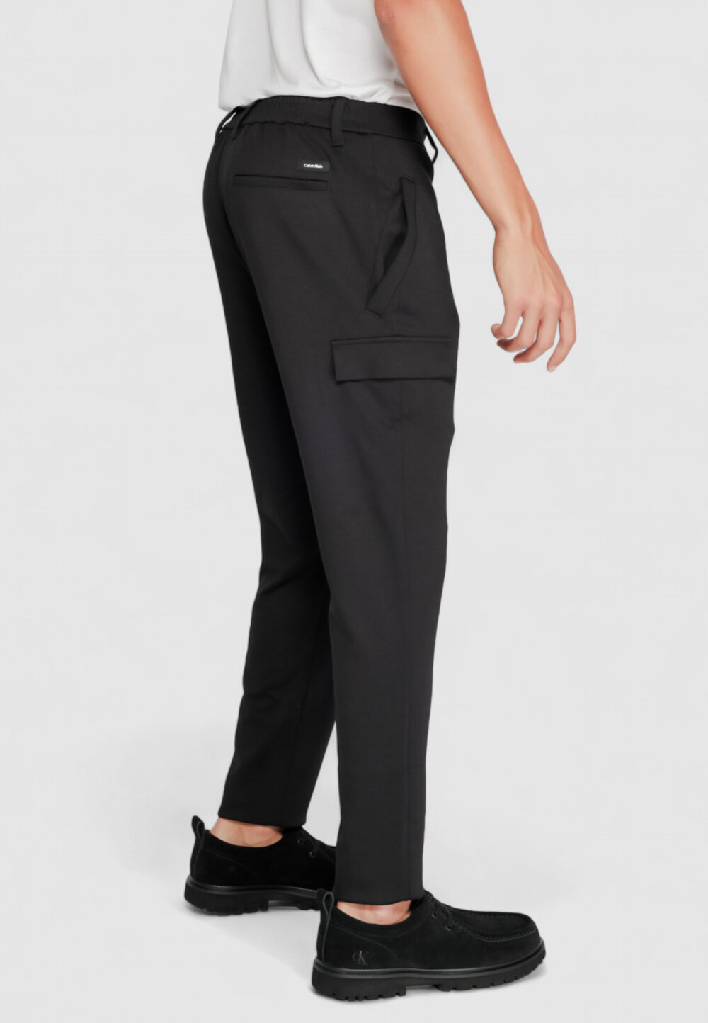 Pantaloni sportivi Calvin Klein comfort knit tapered Nero - Foto 5