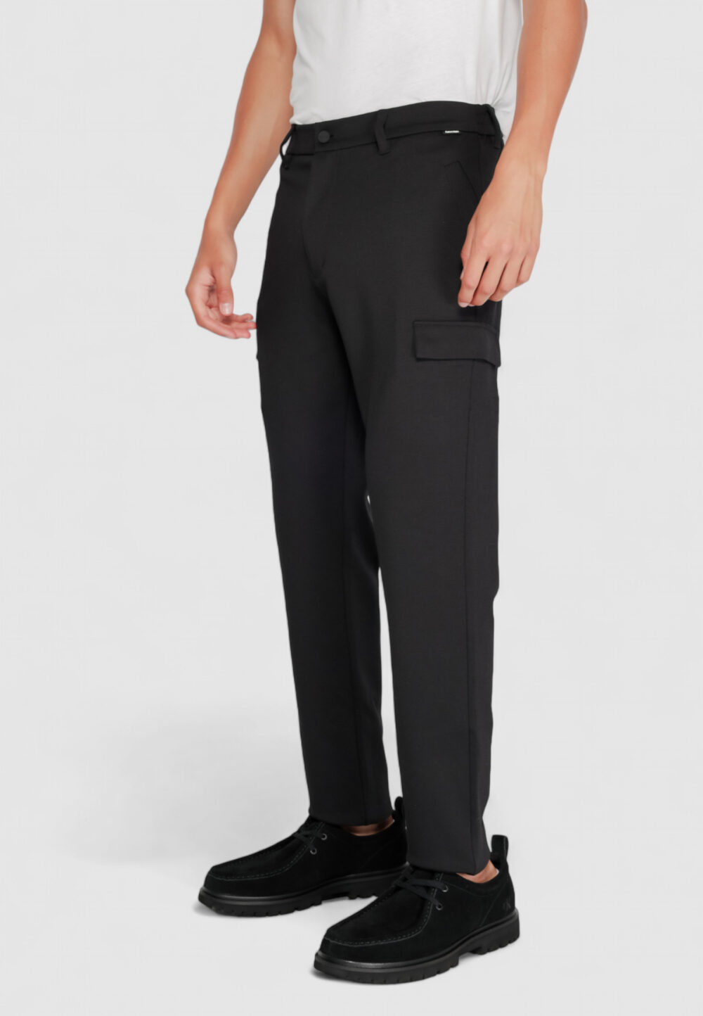 Pantaloni sportivi Calvin Klein comfort knit tapered Nero - Foto 6