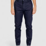 Pantaloni tapered Calvin Klein sateen stretch Blue scuro - Foto 1