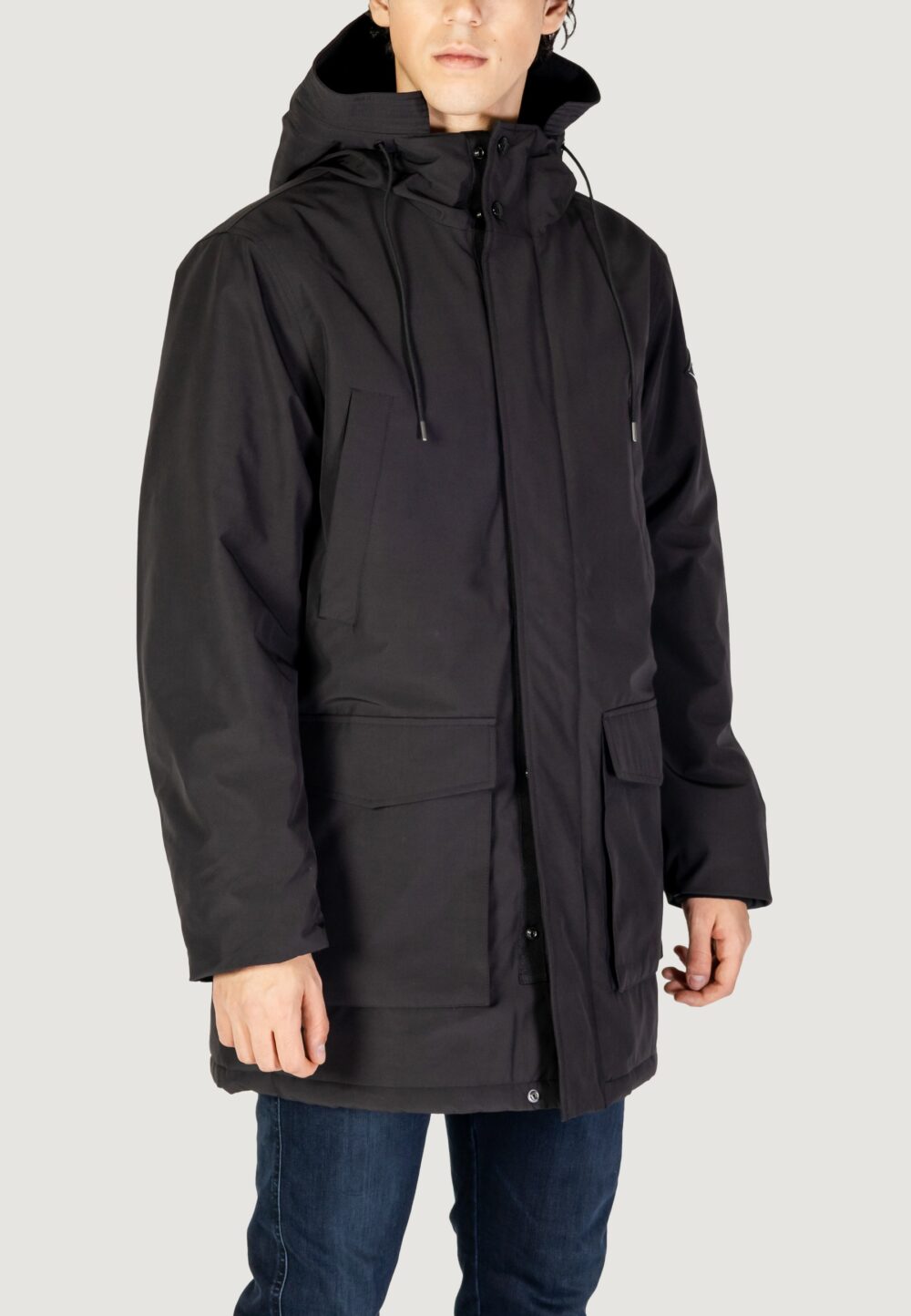 Parka Replay recycled three layers nylon poly Nero - Foto 4