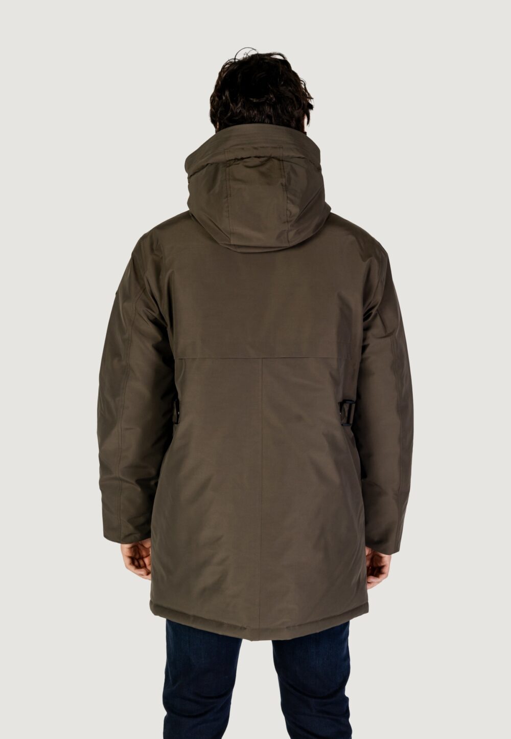 Parka Replay recycled three layers nylon poly Verde Oliva - Foto 3