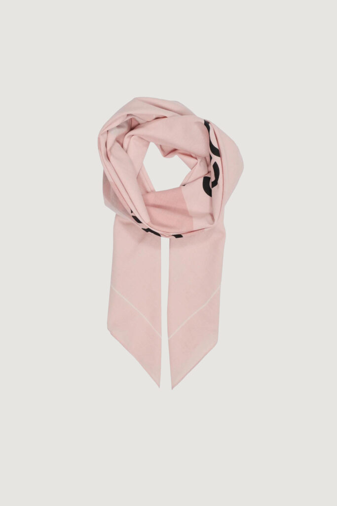 Pashmina Calvin Klein cut out monologo shawl Rosa