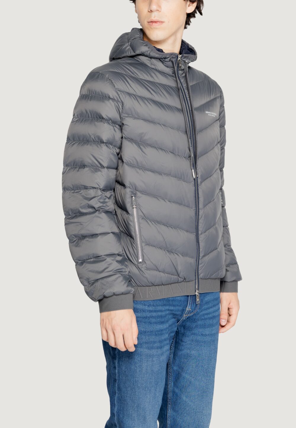 Piumino Armani Exchange Grigio Scuro - Foto 4