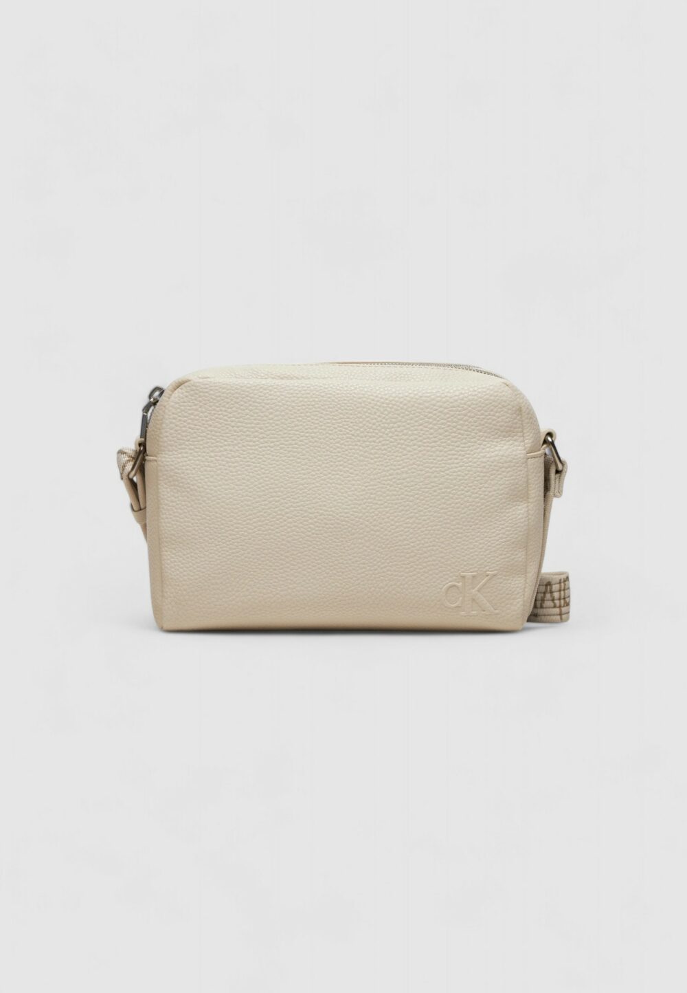 Pochette Calvin Klein ultralight dblzip camera 21 Panna - Foto 1