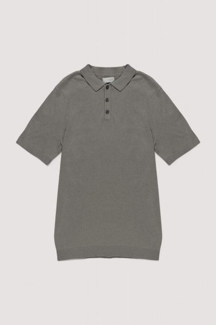 Polo manica corta Jack Jones jpremil knit polo s/s sn Grigio