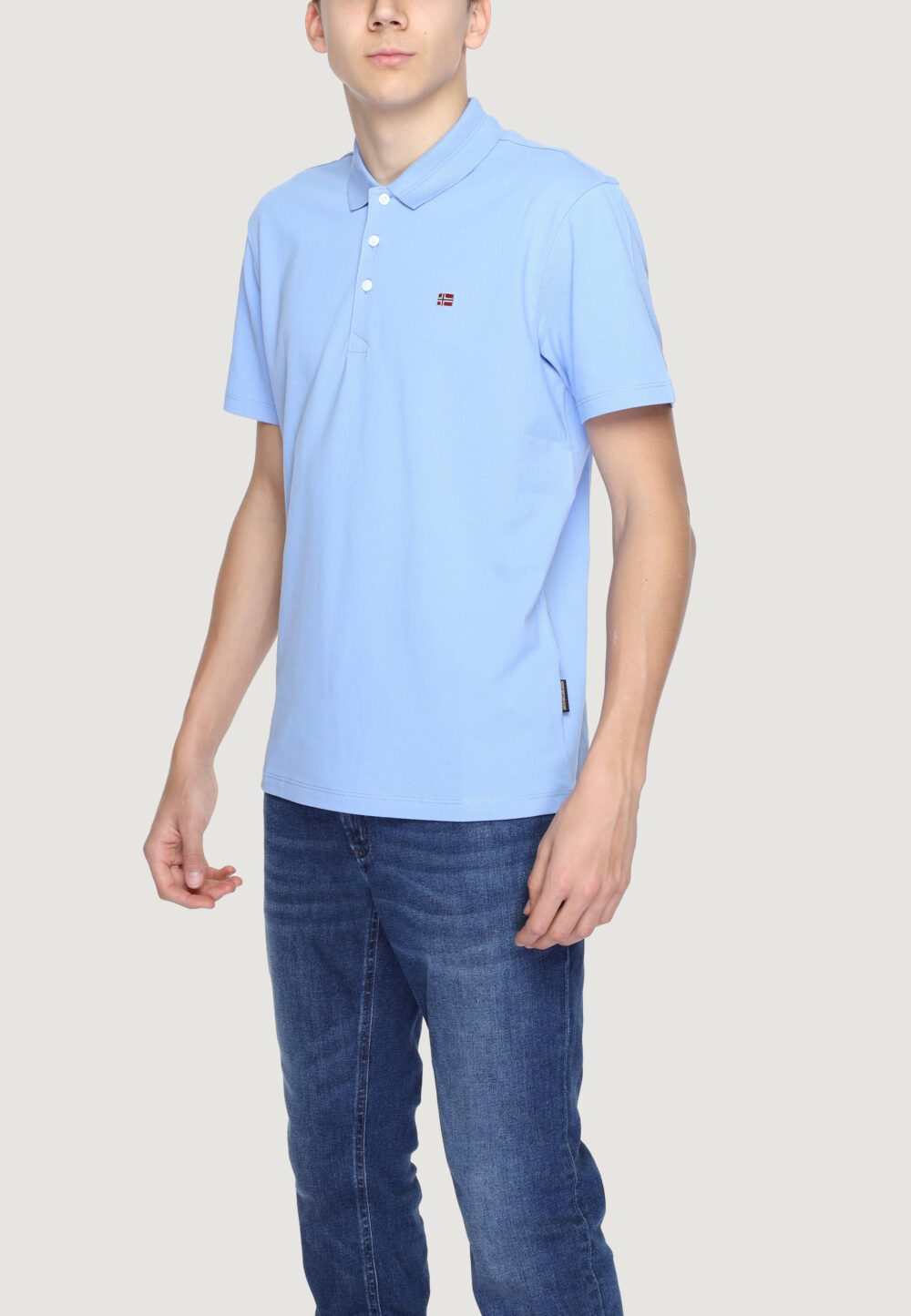 Polo manica corta Napapijri ealis ss sum Blu Chiaro - Foto 4