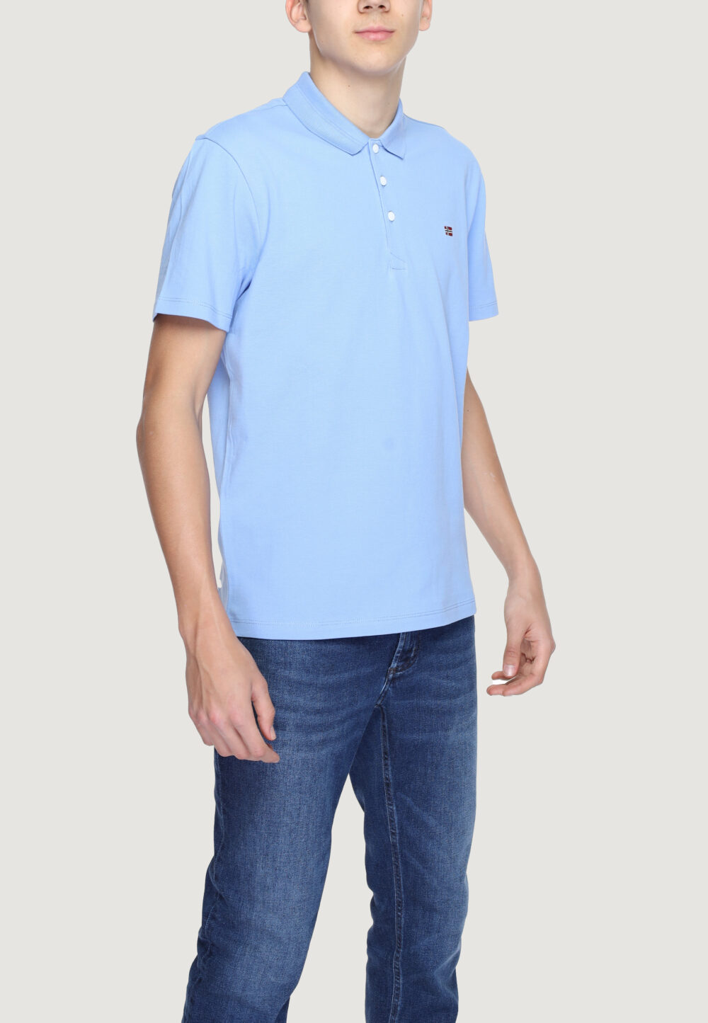 Polo manica corta Napapijri ealis ss sum Blu Chiaro - Foto 3