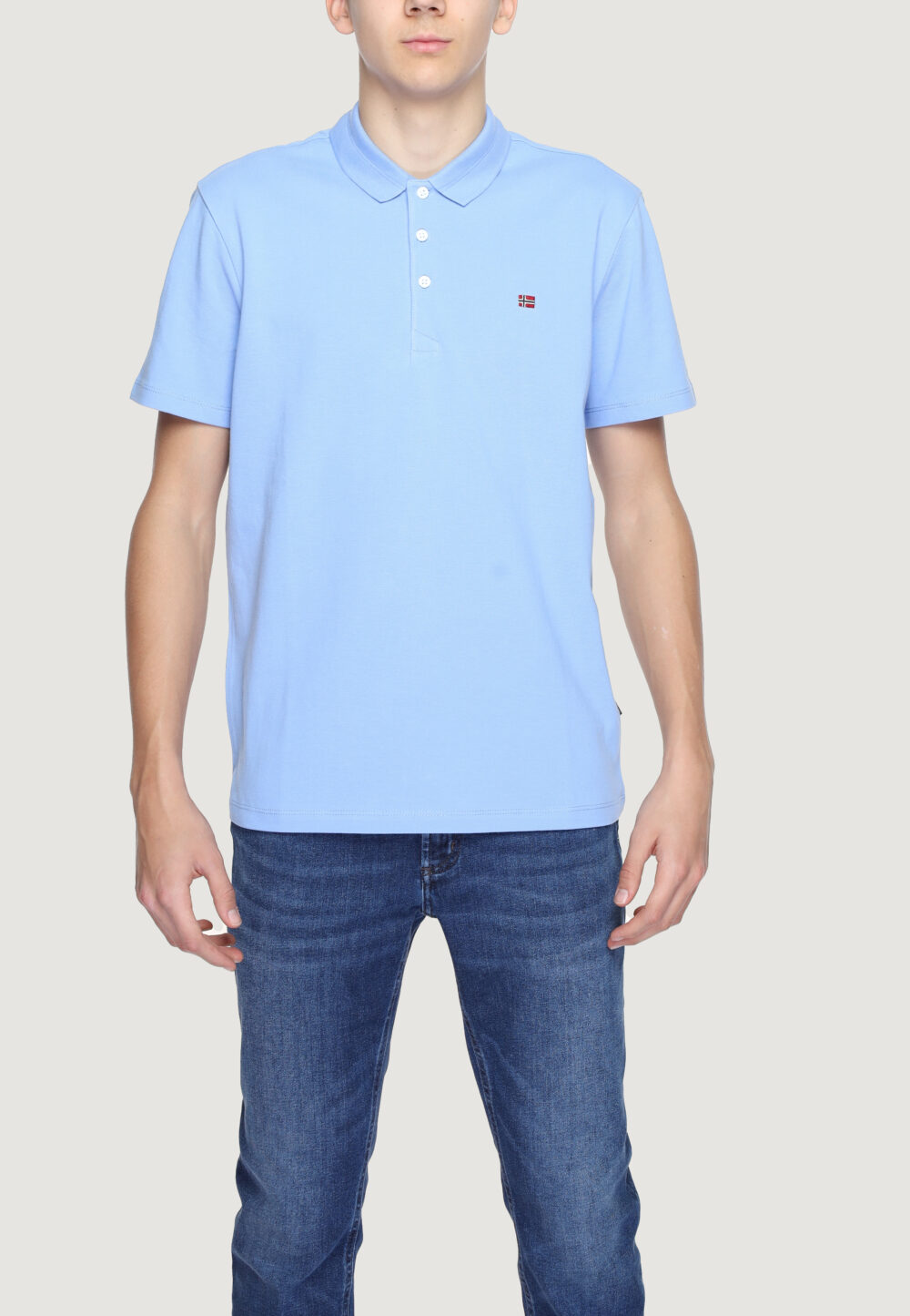 Polo manica corta Napapijri ealis ss sum Blu Chiaro - Foto 1