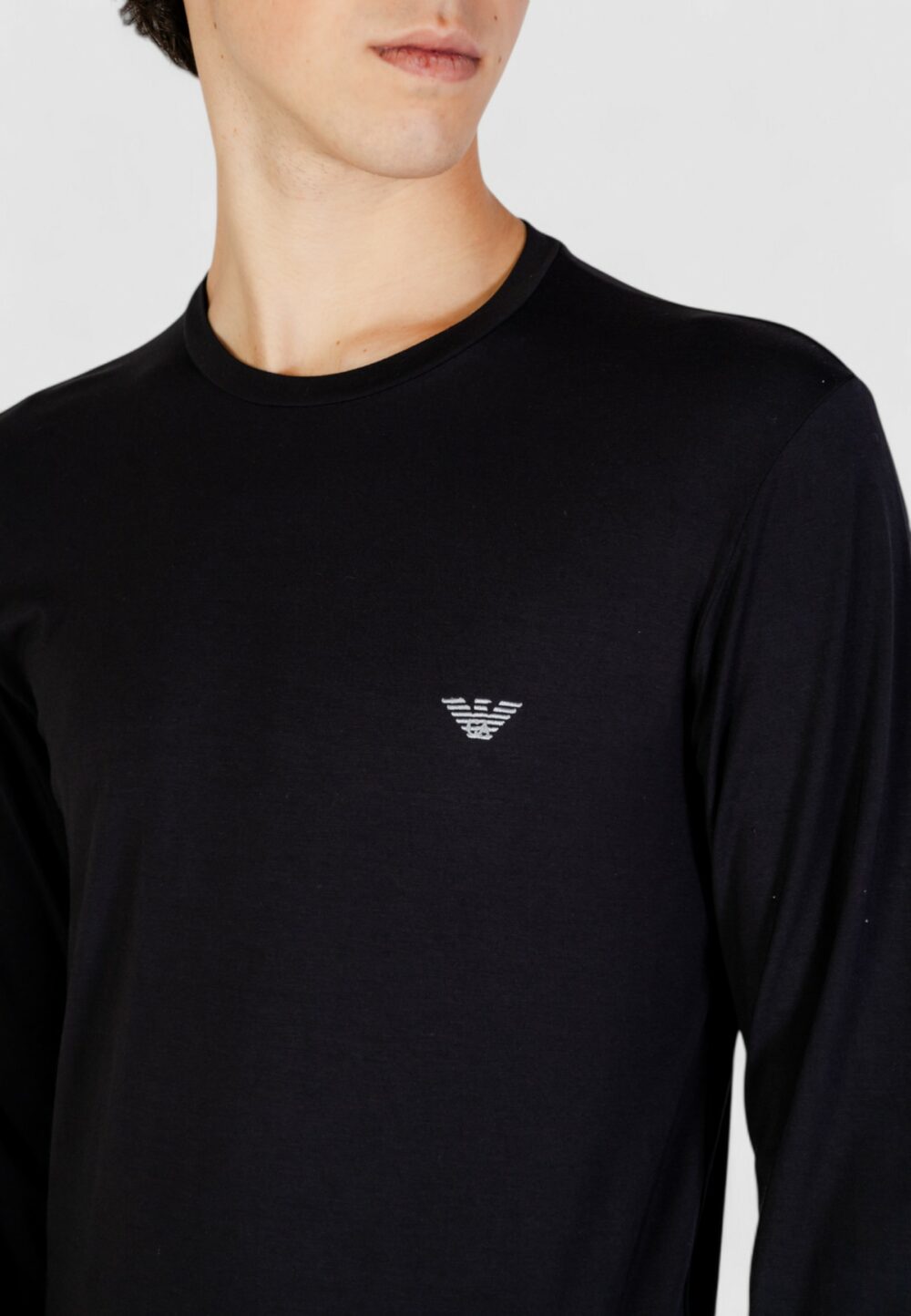 T-shirt manica lunga Emporio Armani Underwear Nero - Foto 6