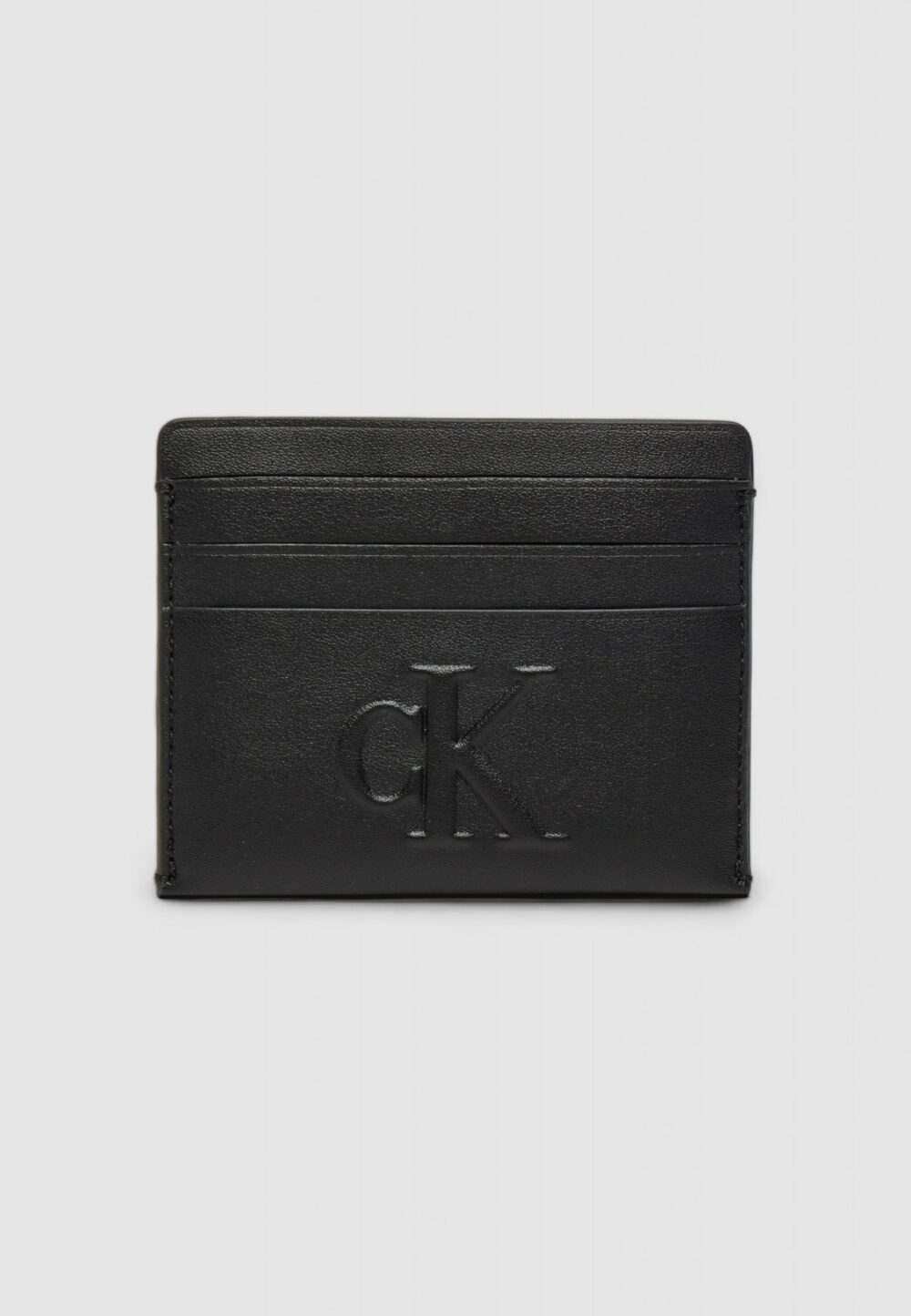 Portacarte Calvin Klein Jeans sculpted cardcase 6cc deboss Nero - Foto 1