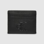 Portacarte Calvin Klein Jeans sculpted cardcase 6cc deboss Nero - Foto 1