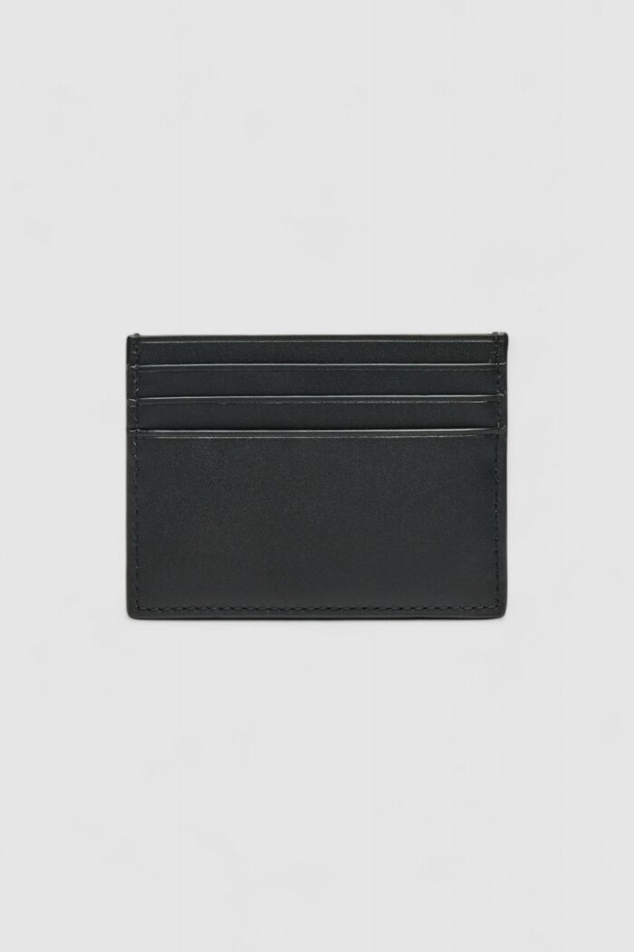 Portacarte Calvin Klein metal ck cardholder 6cc Nero