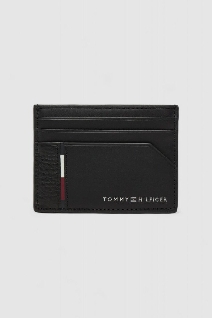 Portacarte Tommy Hilfiger th casual cc holder Nero