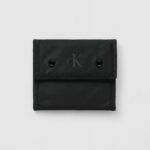 Portafoglio con portamonete Calvin Klein Jeans over webbing velcro wallet Nero - Foto 1