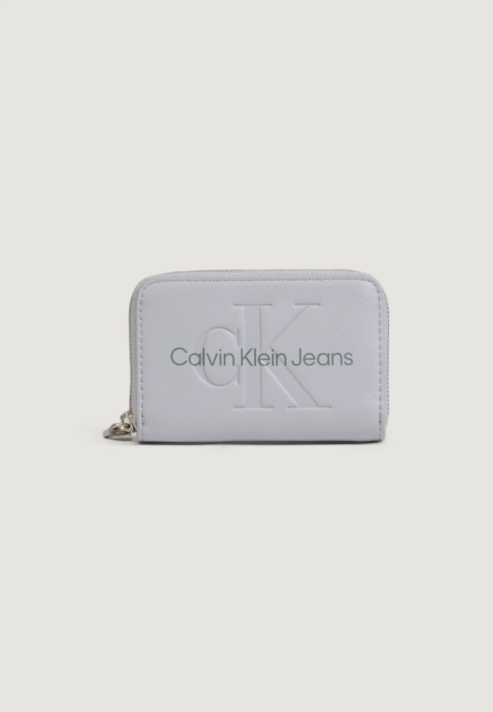 Portafoglio piccolo Calvin Klein Jeans sculpted med zip around mono Grigio - Foto 1