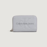 Portafoglio piccolo Calvin Klein Jeans sculpted med zip around mono Grigio - Foto 1