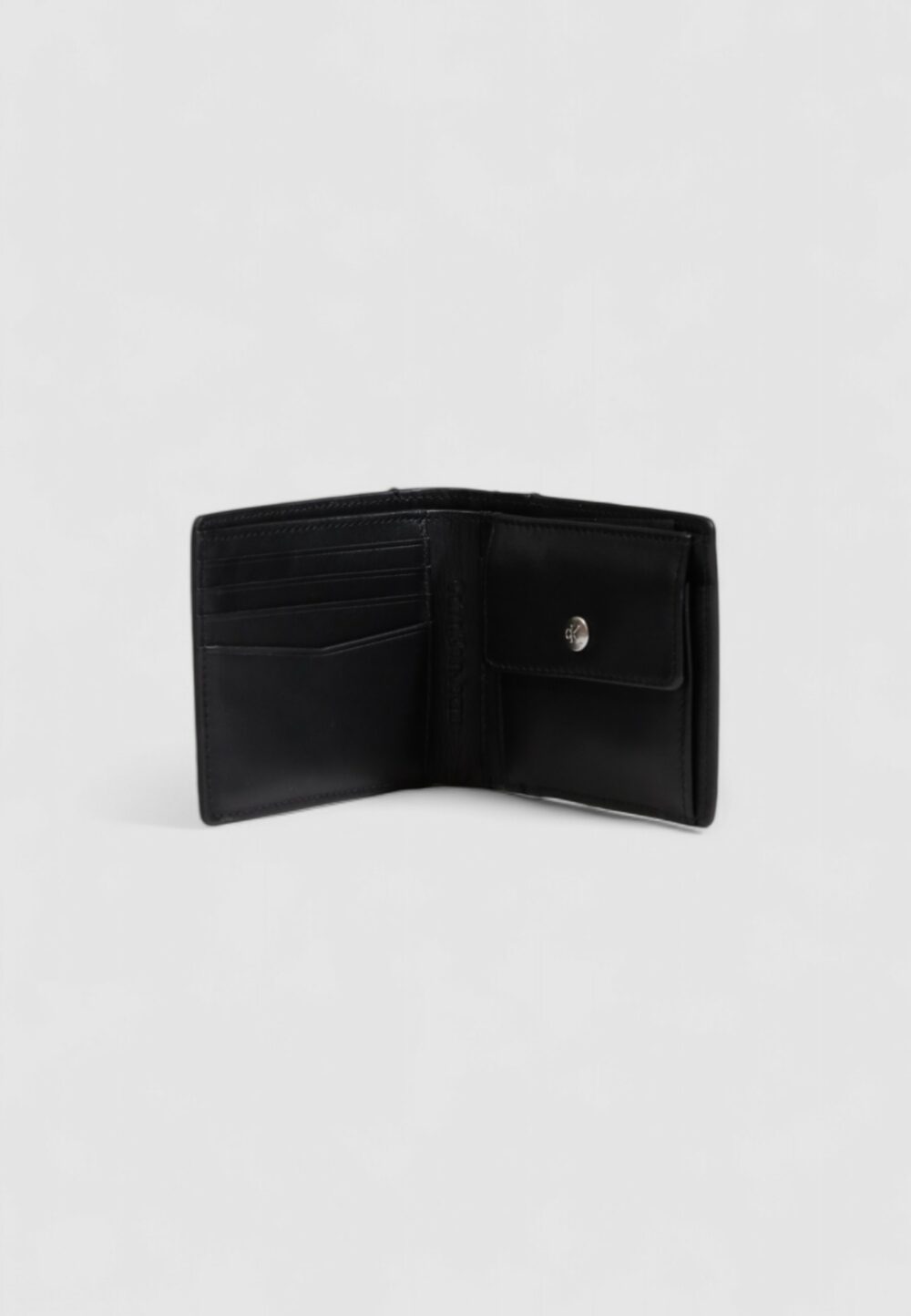 Portafoglio senza portamonete Calvin Klein Jeans jeans hardware bifold w/coin Nero - Foto 3