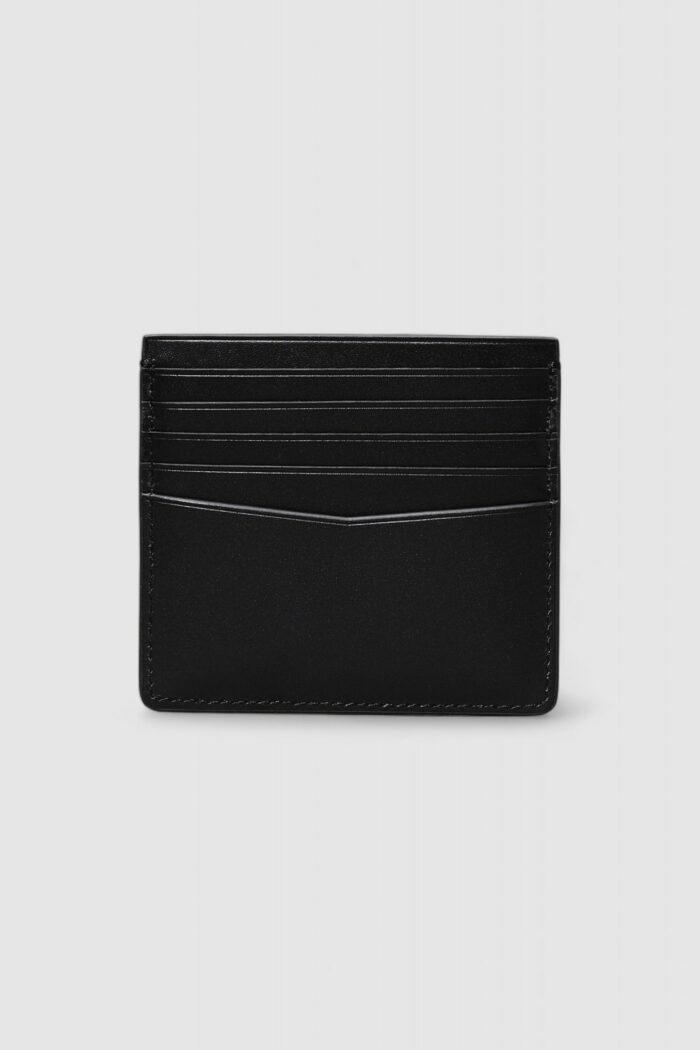 Portafoglio senza portamonete Calvin Klein Jeans jeans hardware cardcase 10cc Nero