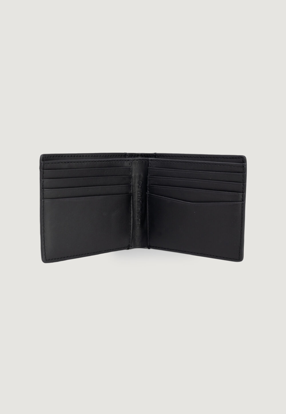 Portafoglio senza portamonete Calvin Klein aop emboss bifold Nero - Foto 3