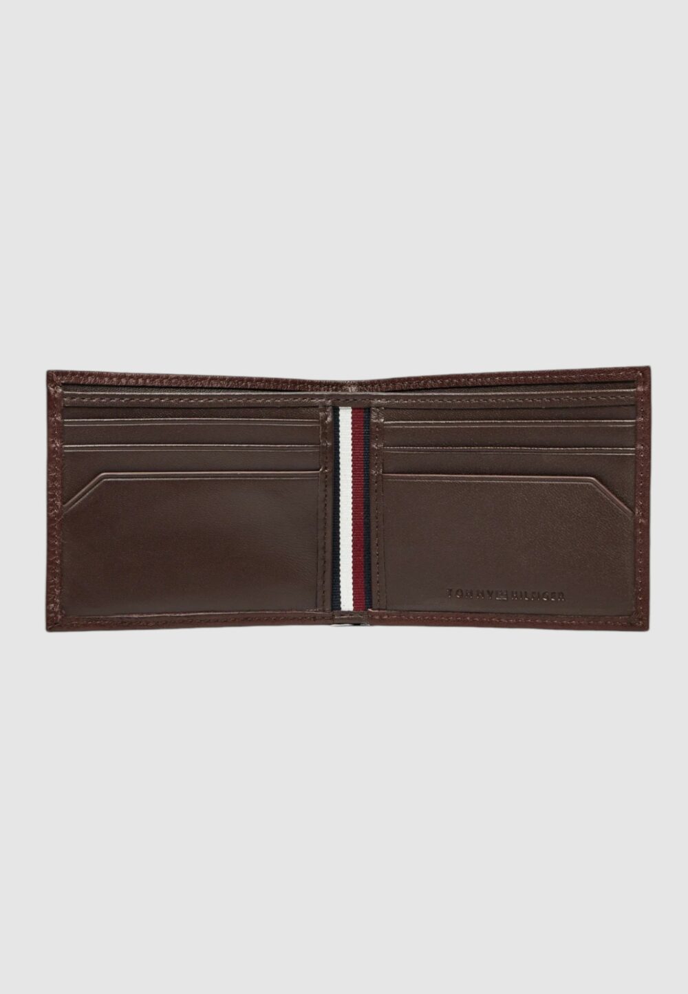 Portafoglio senza portamonete Tommy Hilfiger th premium mini cc wallet Marrone - Foto 3