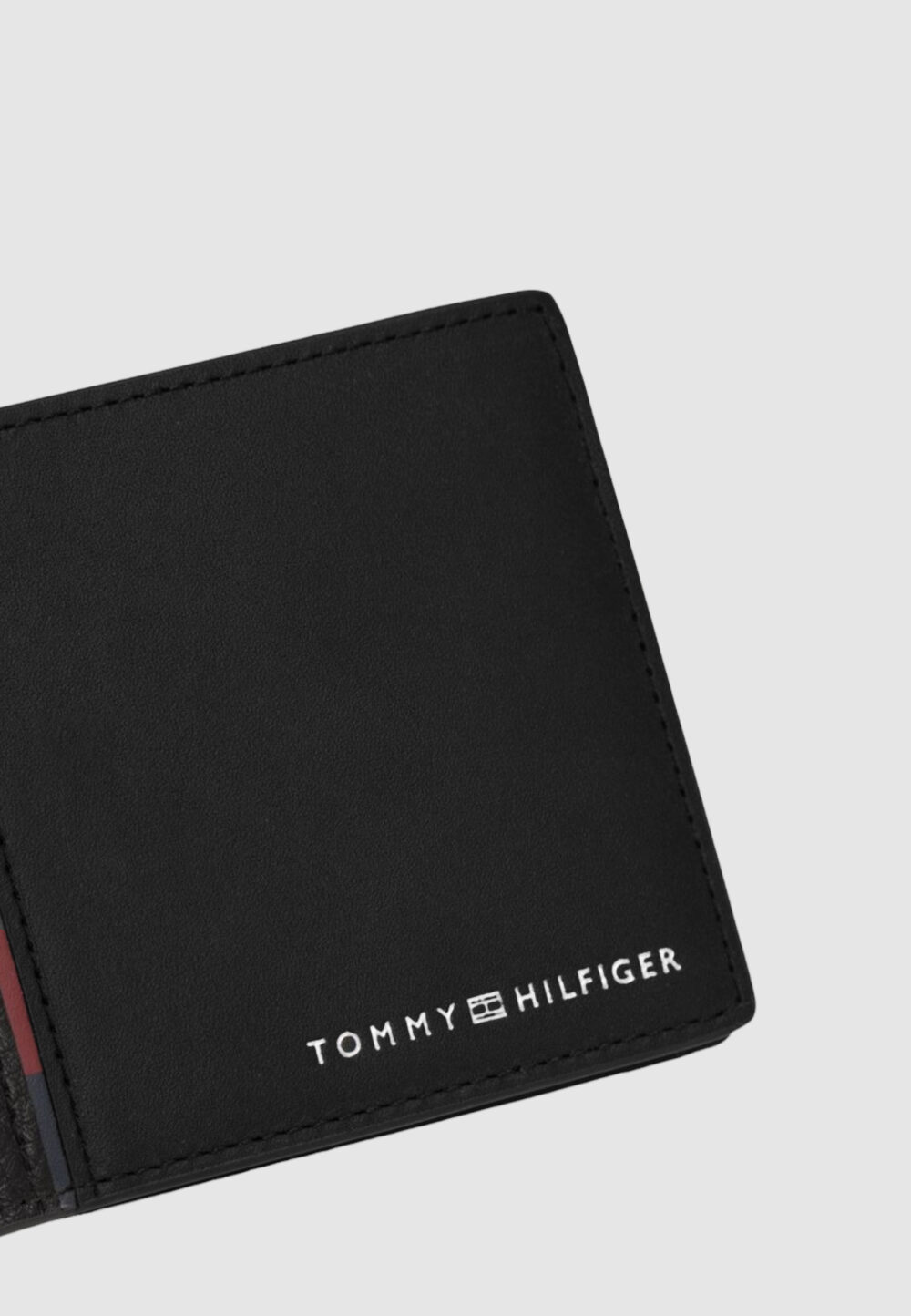 Portafoglio senza portamonete Tommy Hilfiger th casual mini cc wallet Nero - Foto 3