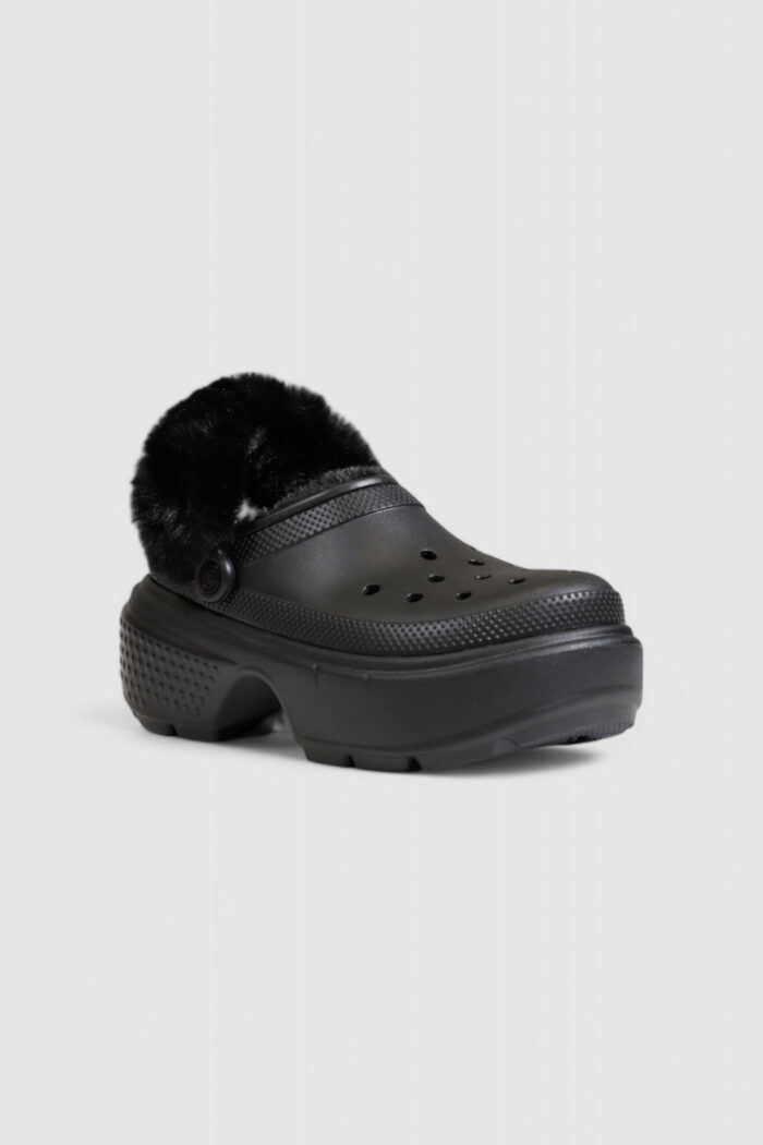 Sandali CROCS stomp lined clog Nero