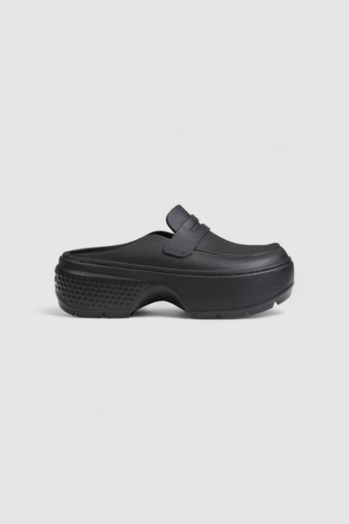 Sandali CROCS stomp loafer Nero