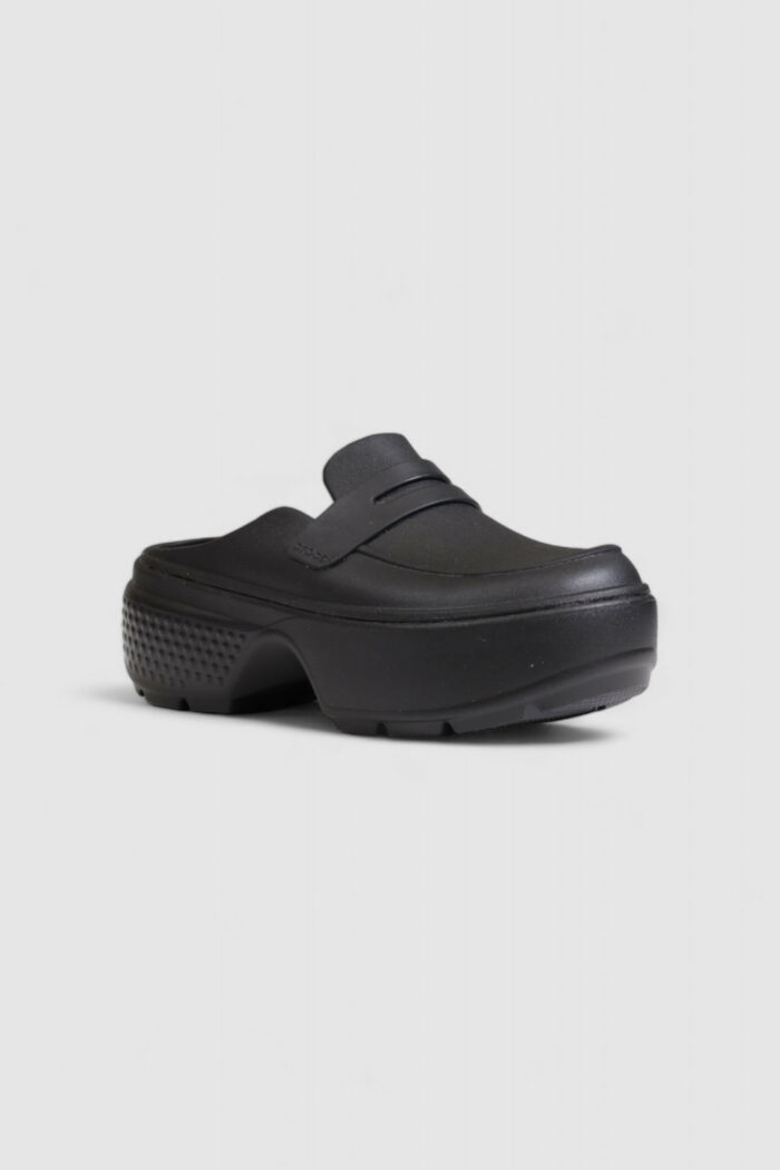 Sandali CROCS stomp loafer Nero