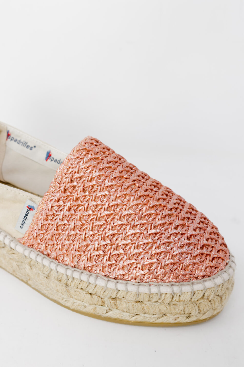 Scarpe basse Espadrilles dommy rafia espadrilles rosa Rosa - Foto 4