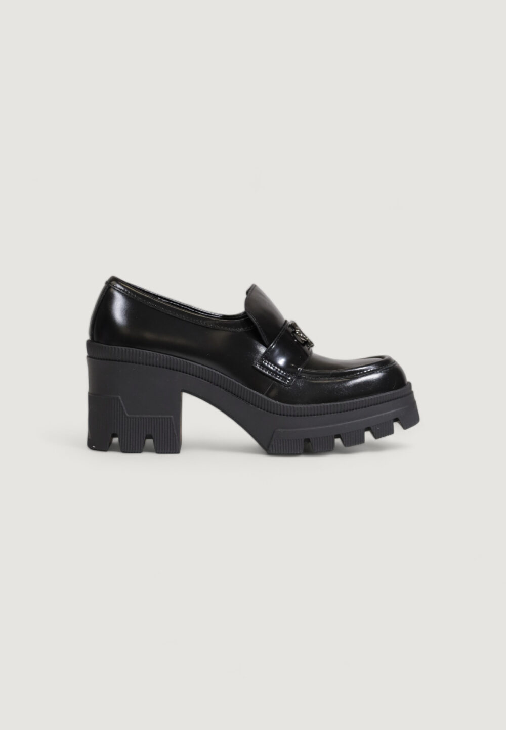 Scarpe con tacco Calvin Klein chunky heeled loafer Nero - Foto 1