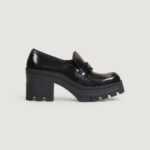 Scarpe con tacco Calvin Klein chunky heeled loafer Nero - Foto 1