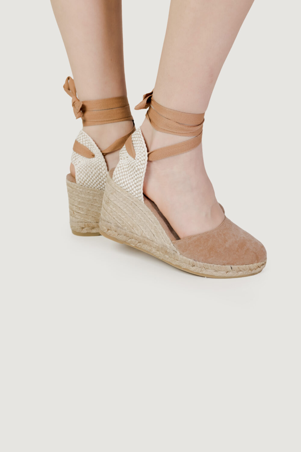 Scarpe con tacco Espadrilles colin stone wash espadrilles almendra Marrone - Foto 2