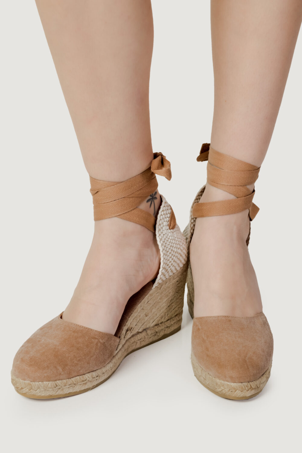 Scarpe con tacco Espadrilles colin stone wash espadrilles almendra Marrone - Foto 3