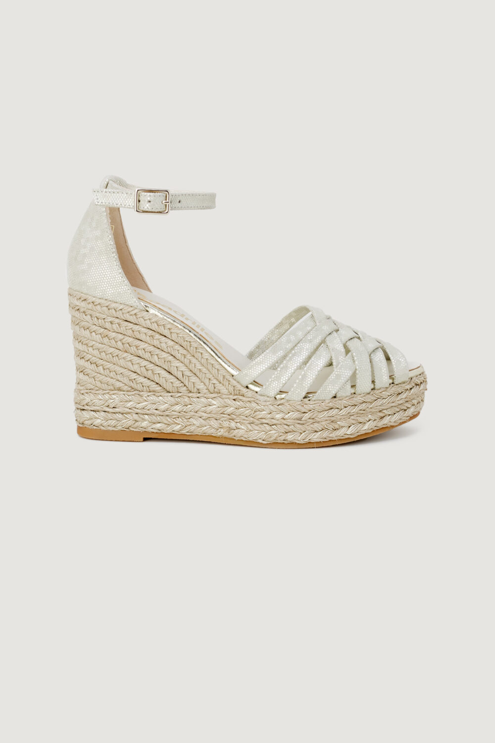 Scarpe con tacco Espadrilles ale afro espadrilles platino Platino - Foto 1