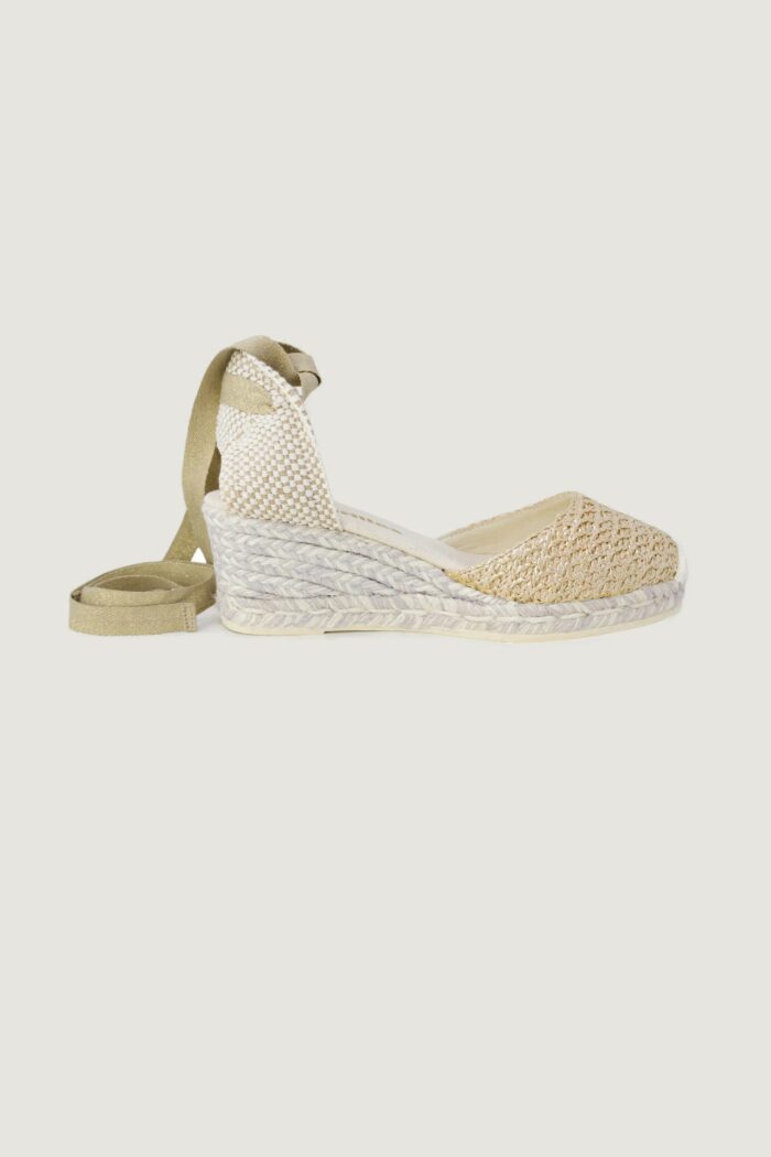 Scarpe con tacco Espadrilles roy rafia espadrilles platino Platino