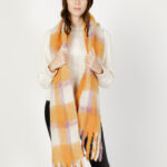 Sciarpa Only onlmia check scarf cc Arancione - Foto 1