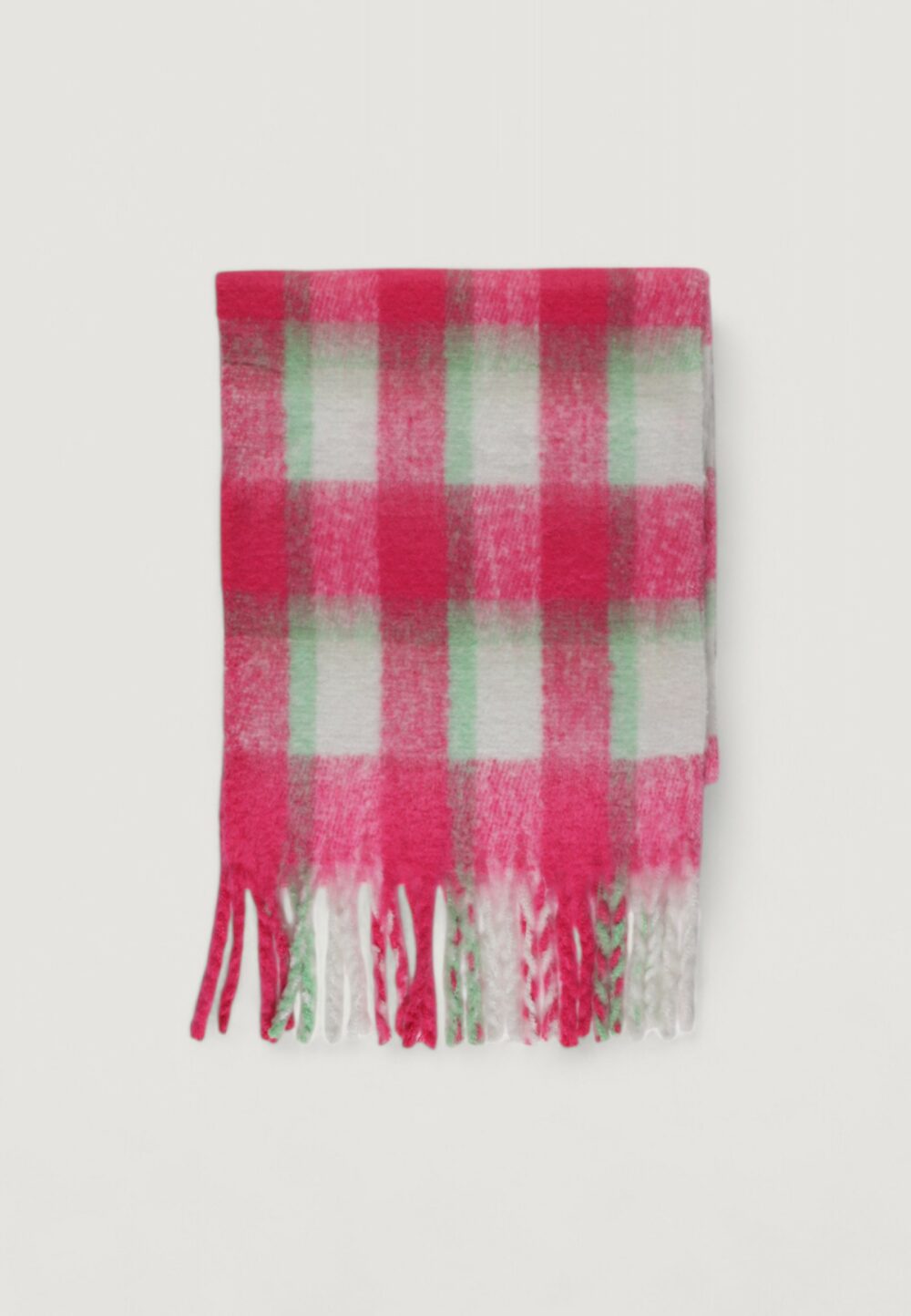 Sciarpa Only onlmia check scarf cc Rosa - Foto 2