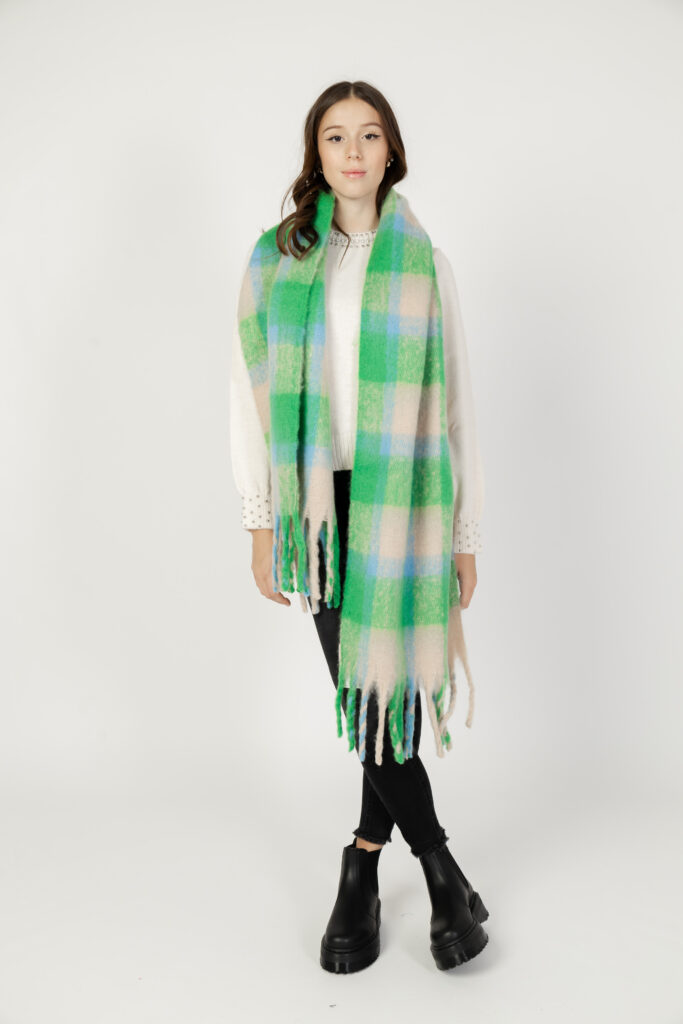 Sciarpa Only onlmia check scarf cc Verde