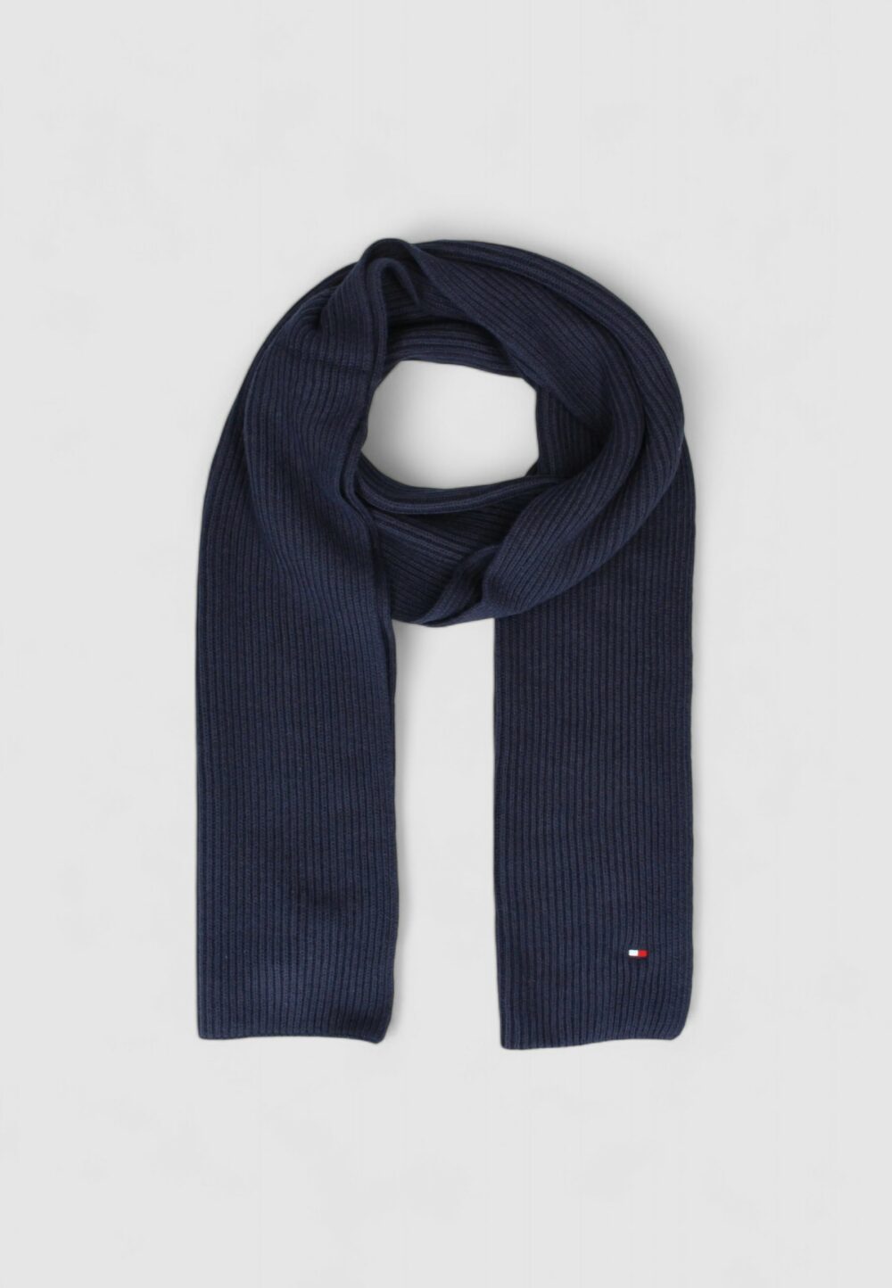 Sciarpa Tommy Hilfiger th flag pima cotton cash scarf Blu - Foto 1