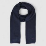 Sciarpa Tommy Hilfiger th flag pima cotton cash scarf Blu - Foto 1