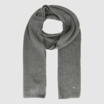 Sciarpa Tommy Hilfiger th flag pima cotton cash scarf Grigio - Foto 1