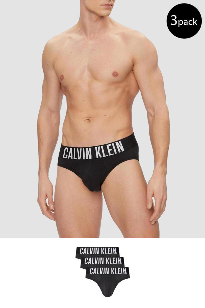 Slip Calvin Klein Underwear hip brief 3pk Nero