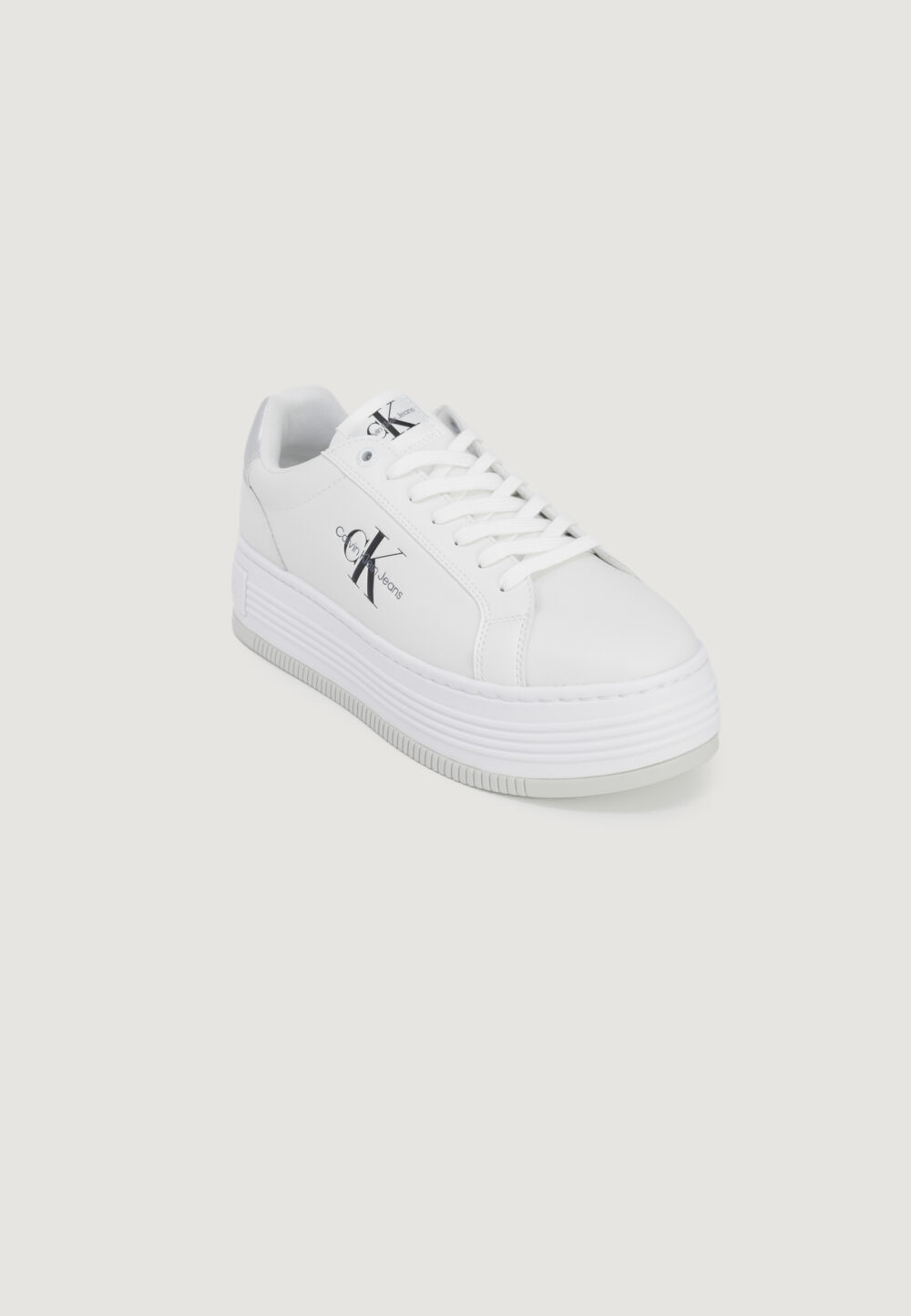 Sneakers Calvin Klein bold platf low lace Argento - Foto 2