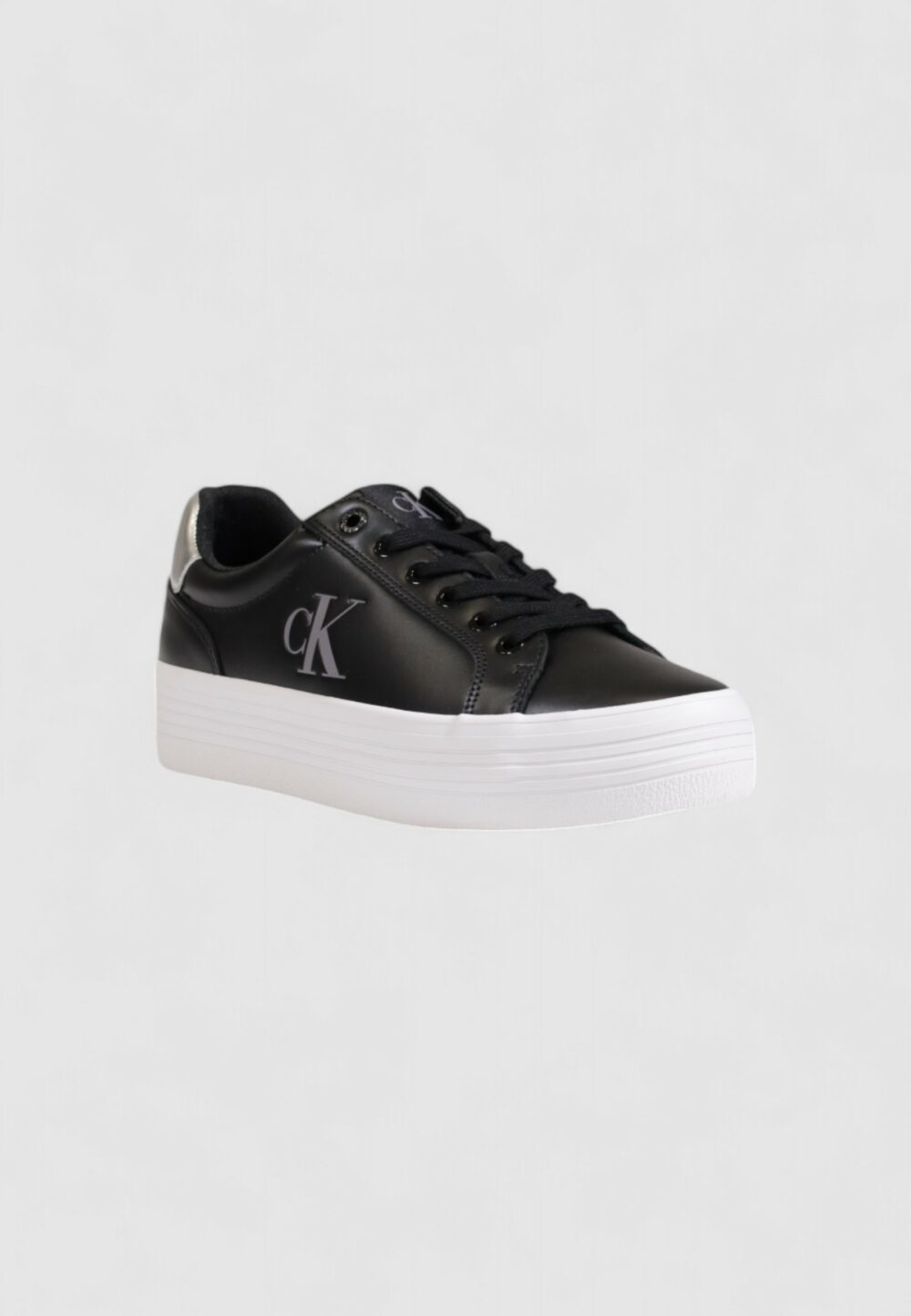 Sneakers Calvin Klein Jeans bold vulc flatf lace Nero - Foto 2