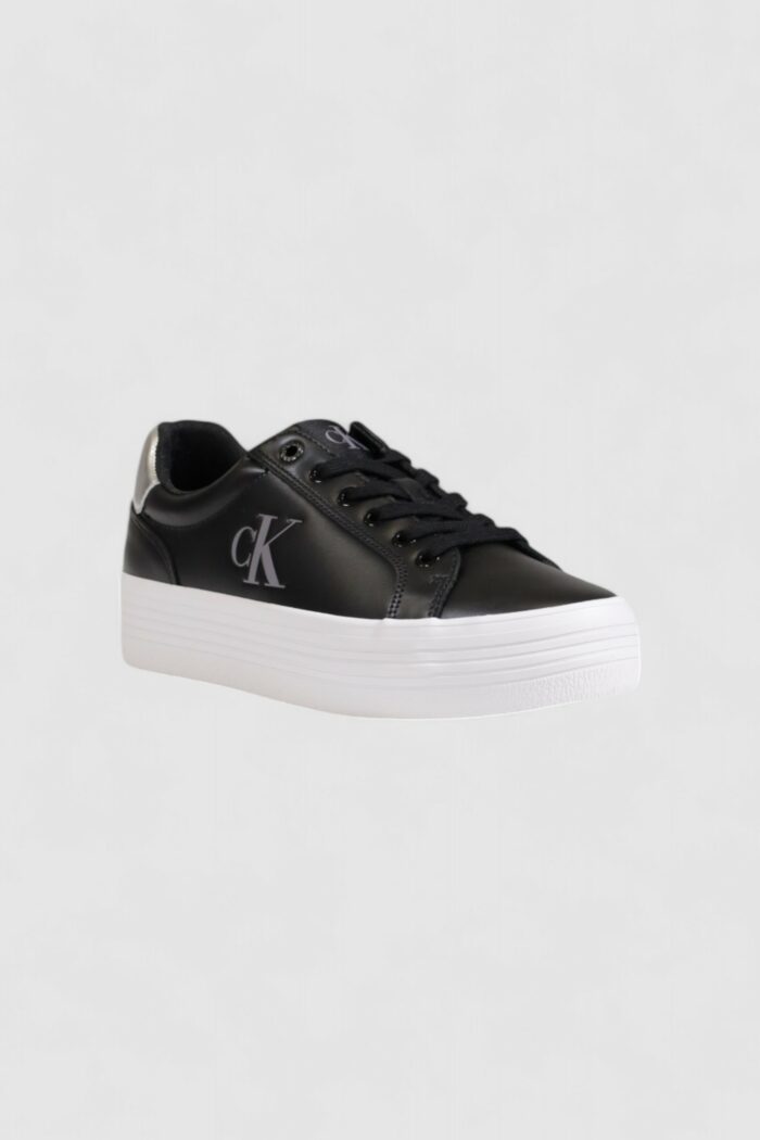 Sneakers Calvin Klein Jeans bold vulc flatf lace Nero