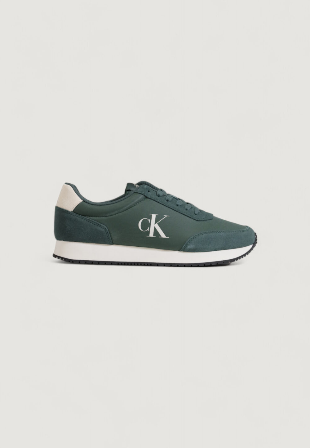 Sneakers Calvin Klein retro runner iconic Verde - Foto 1