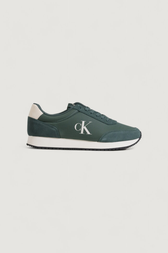 Sneakers Calvin Klein retro runner iconic Verde