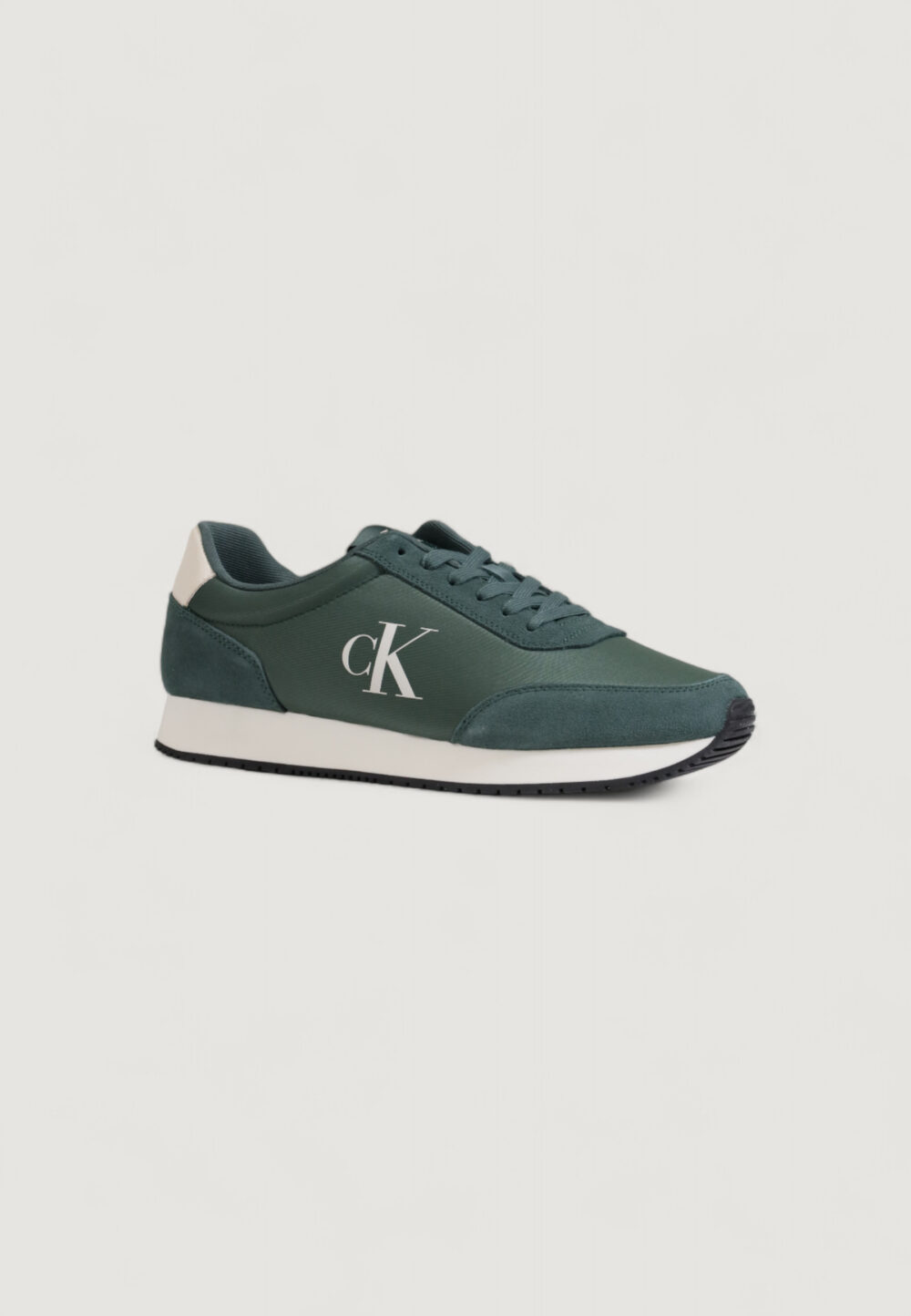 Sneakers Calvin Klein retro runner iconic Verde - Foto 3